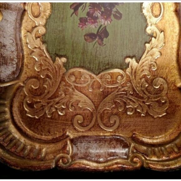 Italian Mita Italy Florentine Wood Tray - Picture 9 of 10